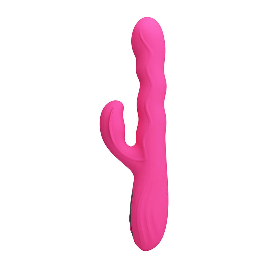 PRETTY LOVE - WINTERS MULTIFUNCTION RABBIT VIBRATOR WITH LED DISPLAY PINK